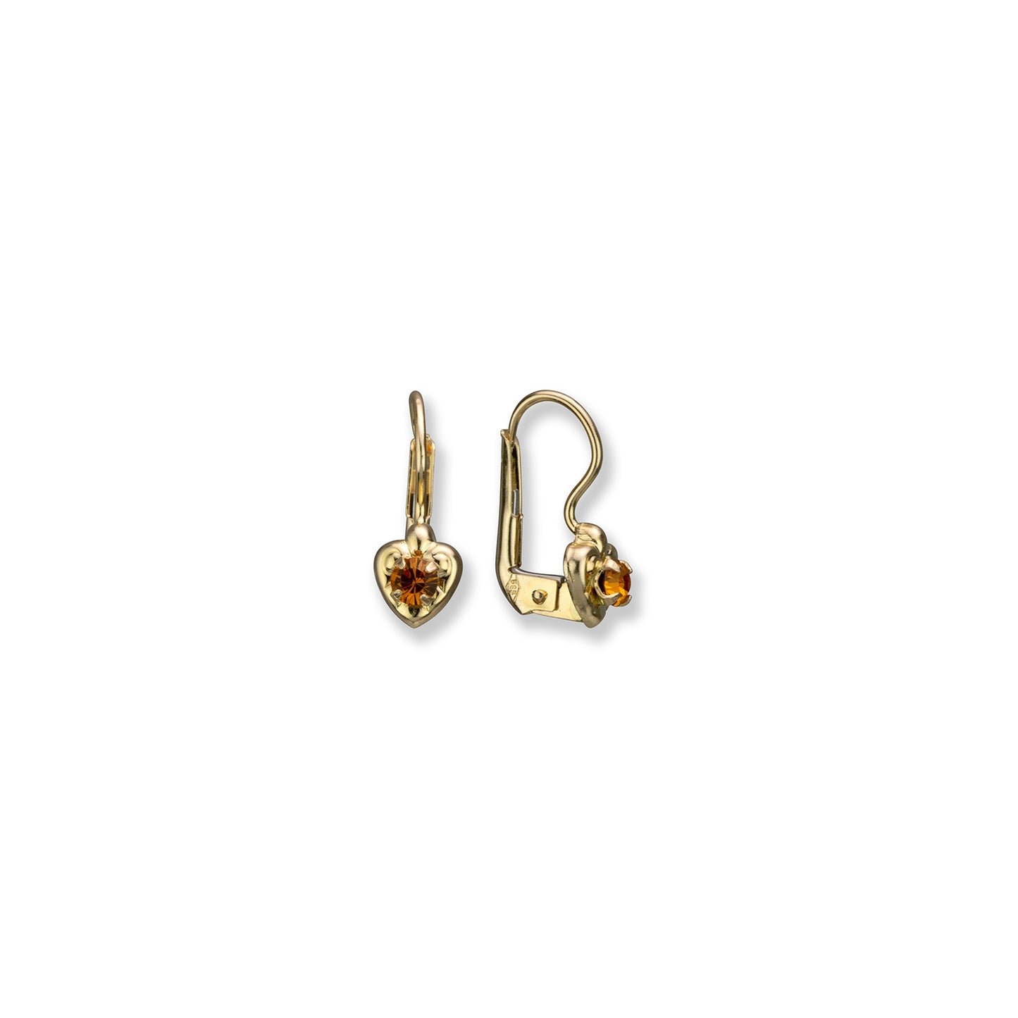 14K Yellow Gold Earrings - 2143