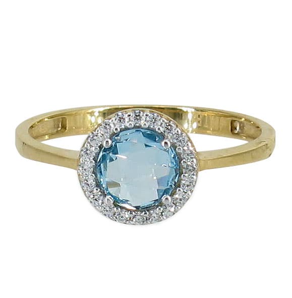 10K Y. Gold CZ Ring - R013