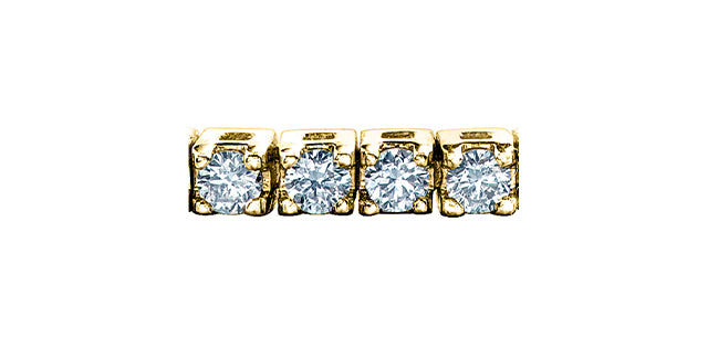 2.00 CT Natural Diamond Tennis Bracelet in 10K Gold | Prong Set