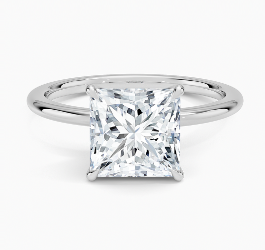14K Princess LG Diamond Engagement Ring - 2.0TW