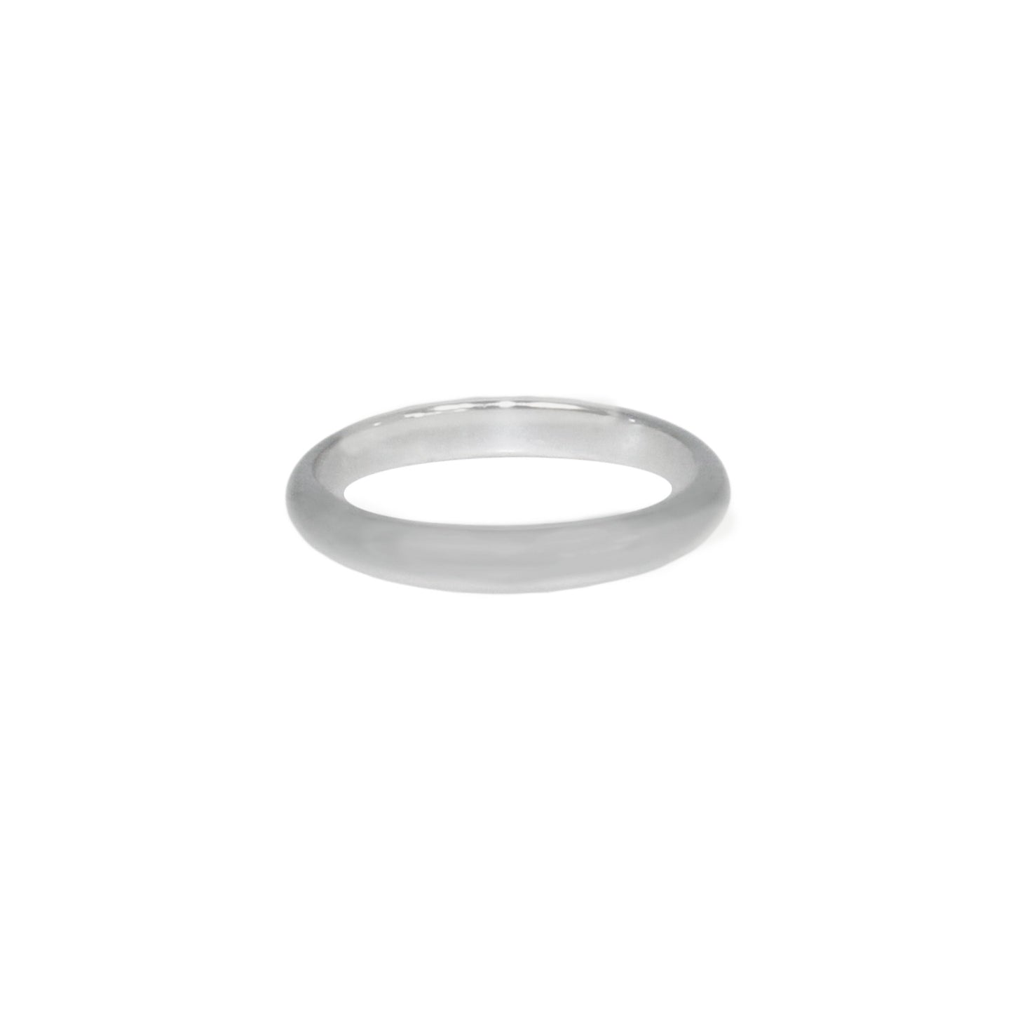 3MM Domed Top Sterling Silver Wedding Band