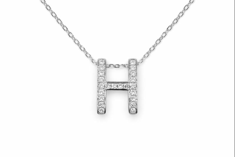 18K White Gold Diamond Necklace - 0.30Ct