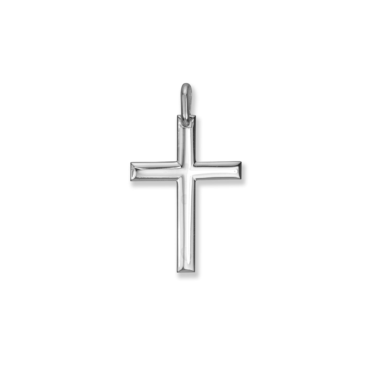 10K White Gold Cross - 107