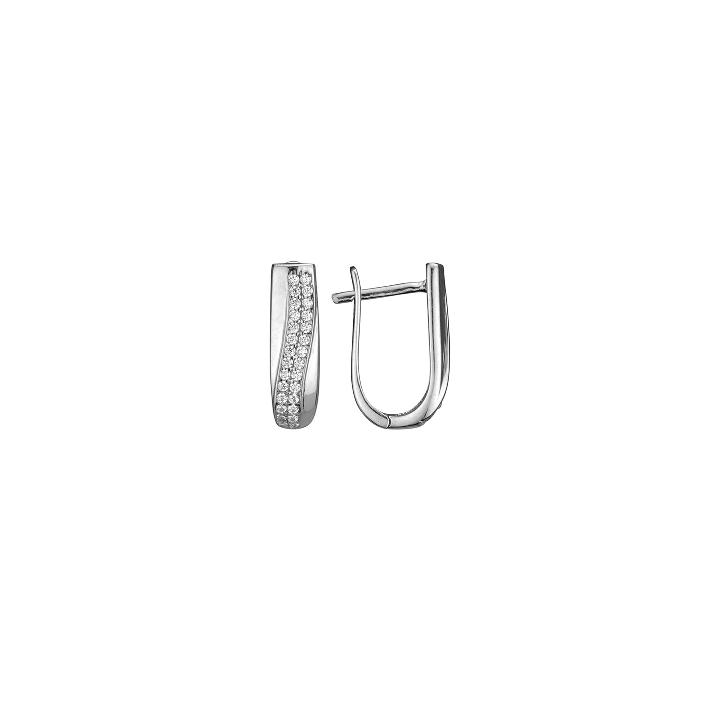 10K White Gold Earrings - 1232