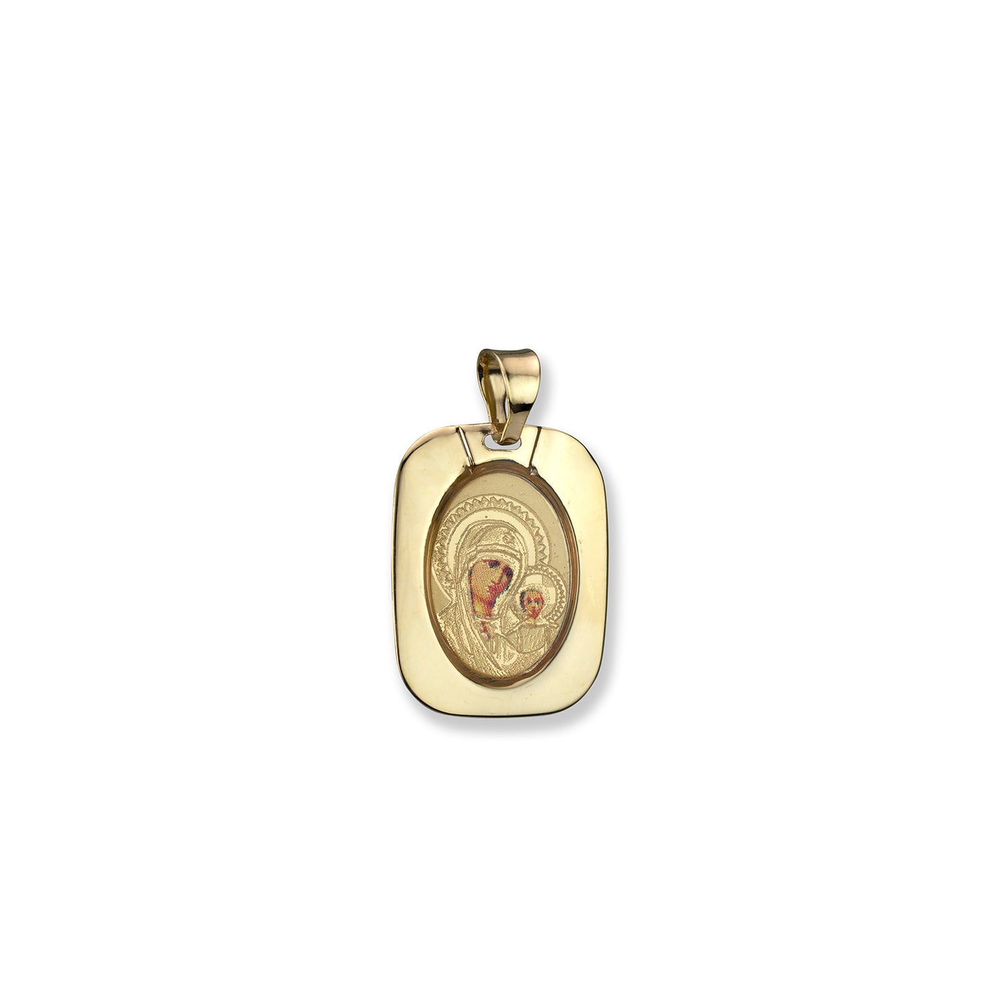 Ari i verdhë 14K Charm Mary - 1625