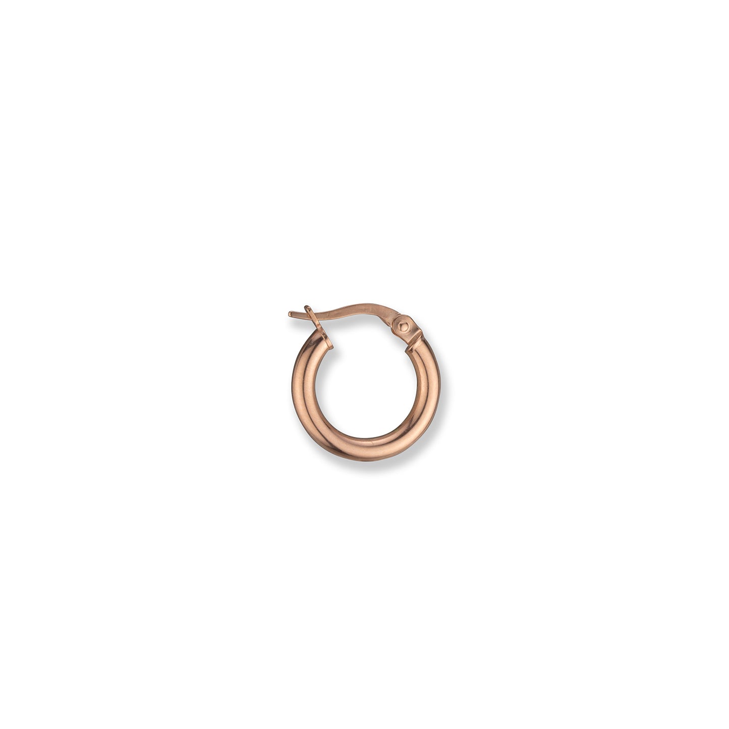14K Rose Gold Small Hoop Earrings - 2408