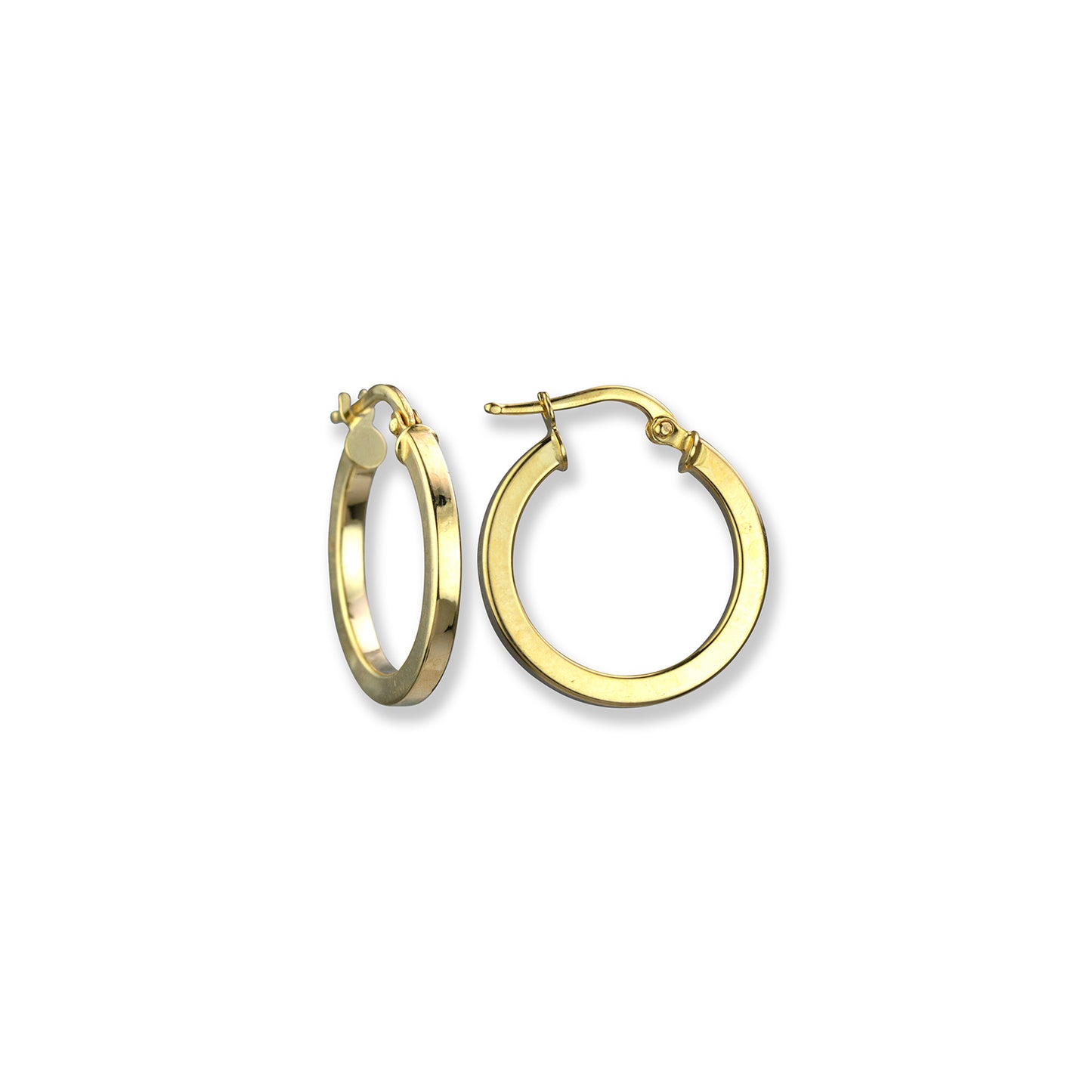 14K Yellow Gold Hoop Earrings - 2502