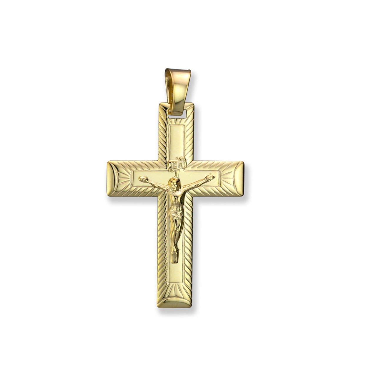 10K Gold cross/crucifix - 208