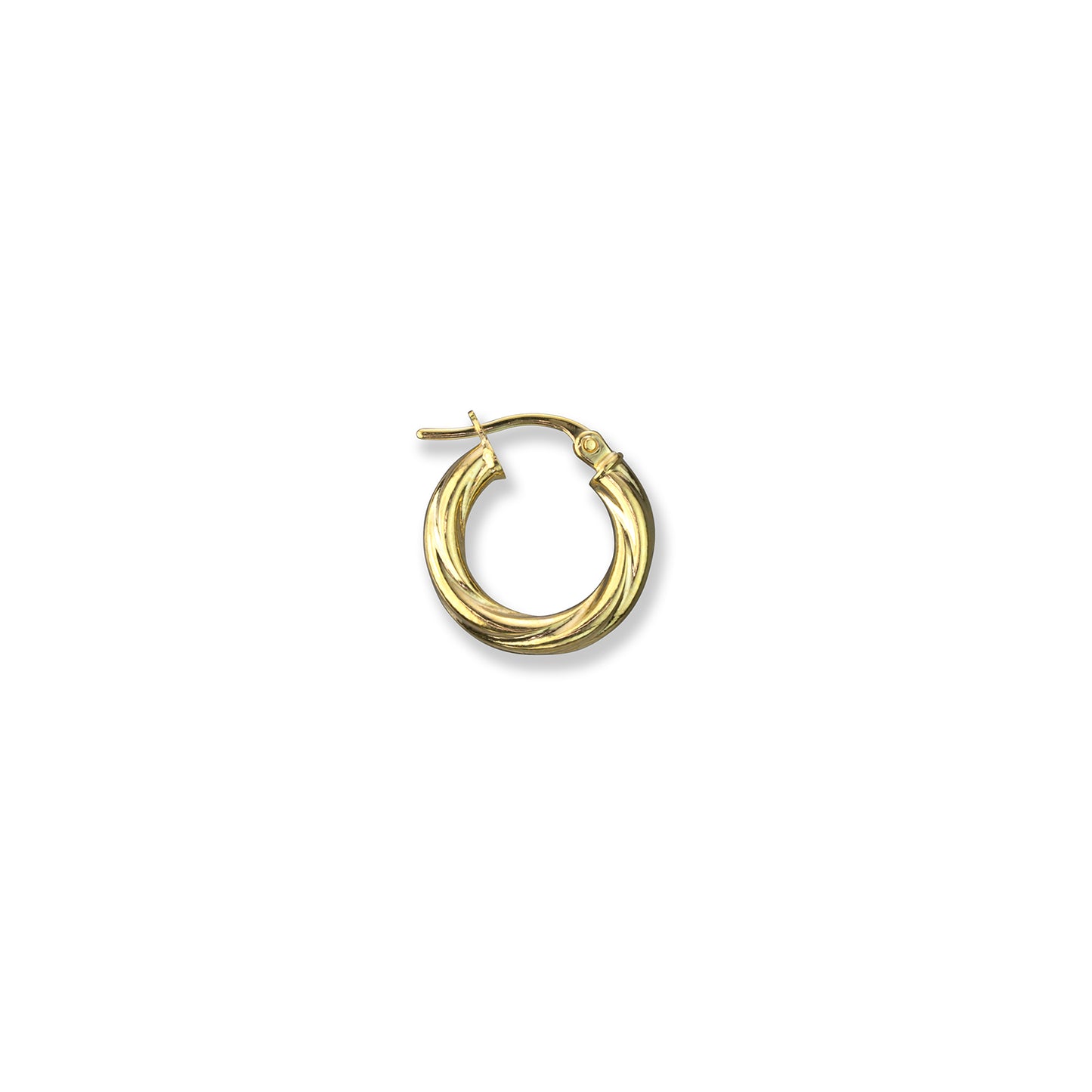 18K Yellow Gold Hoops - 3405