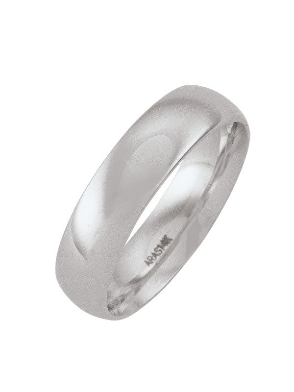 5MM Regular Fit Domed Top Gold Wedding Band