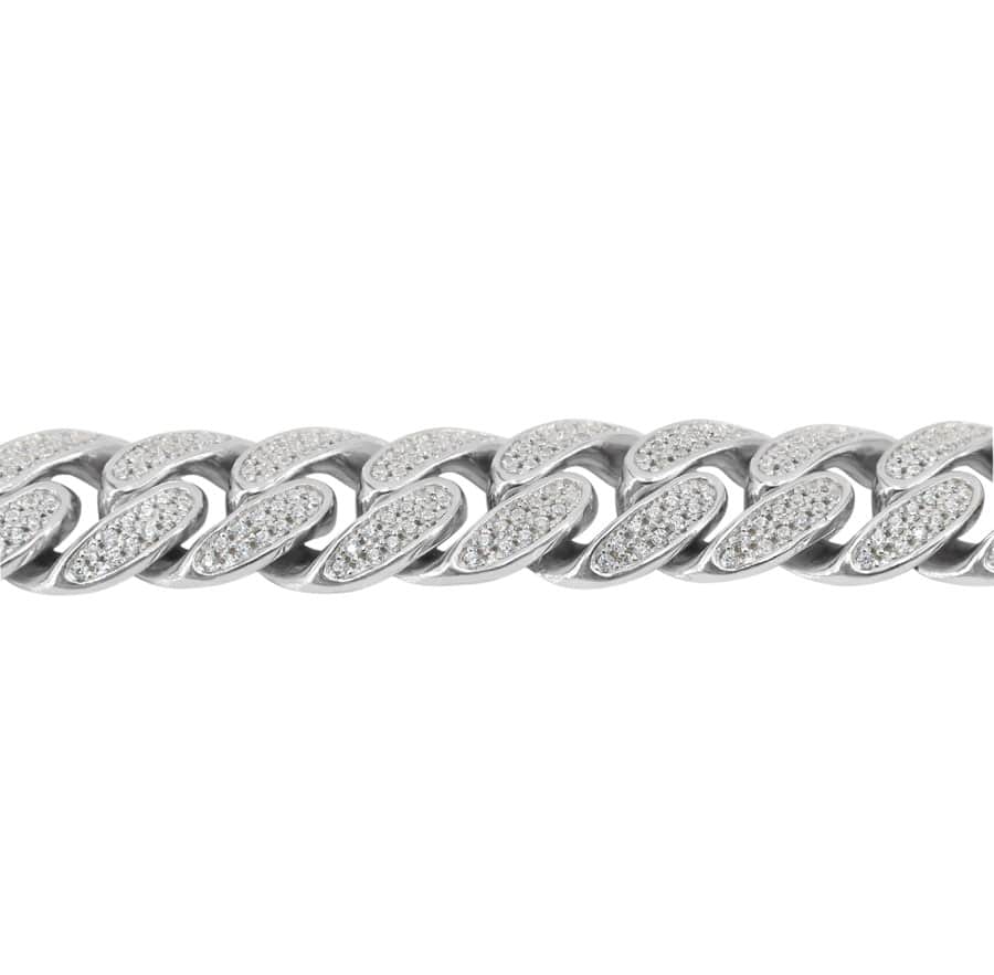 925 Sterling Silver Miami Cuban / CZ - SB00192RH