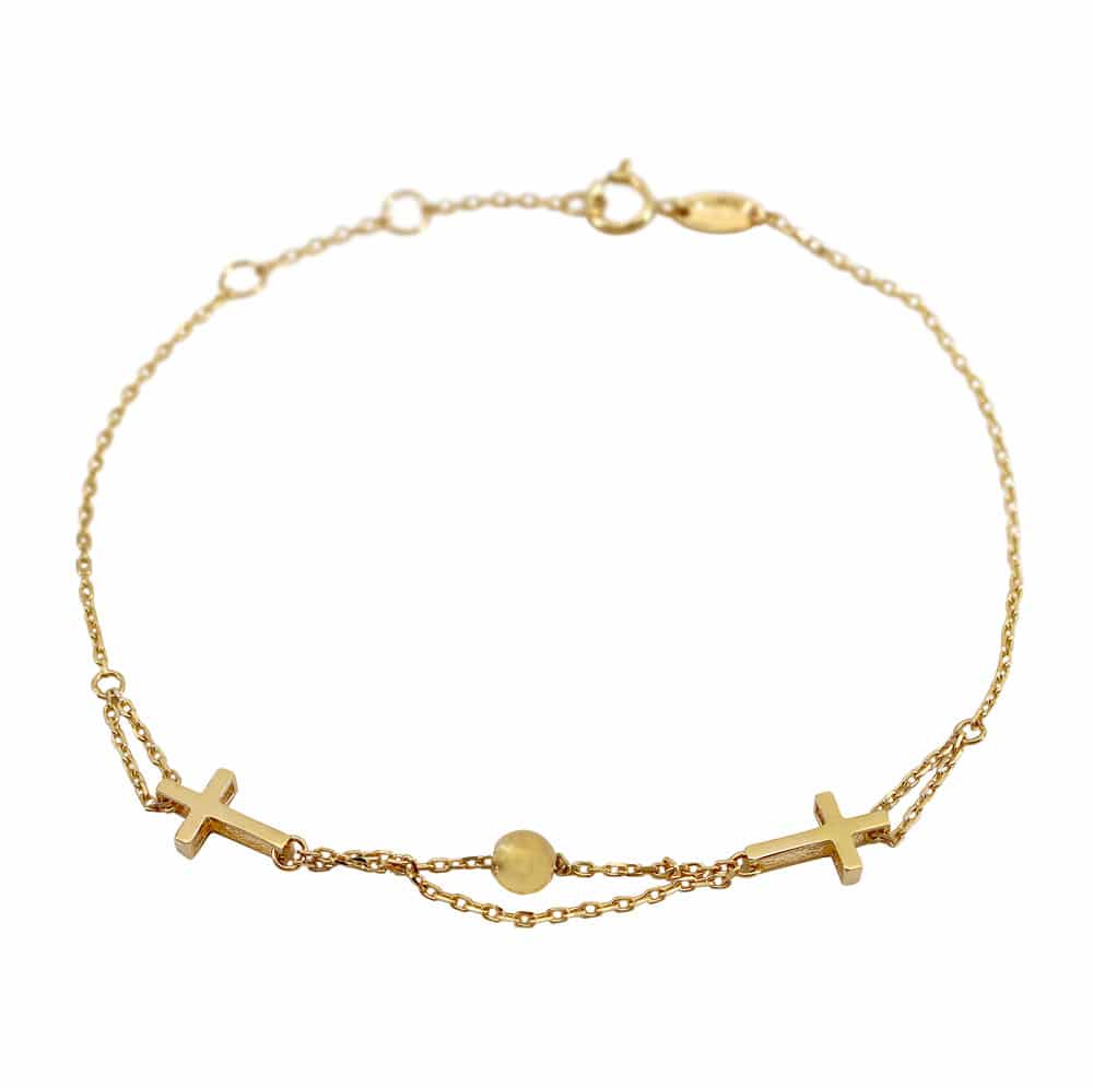 10K Yellow Gold Bracelet- B54