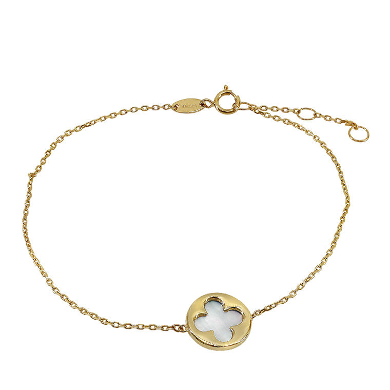 10K Yellow Gold CZl Bracelet- B91