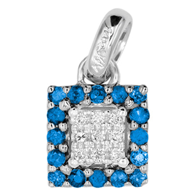 14K Sapphire White Gold / Diamond Pendant