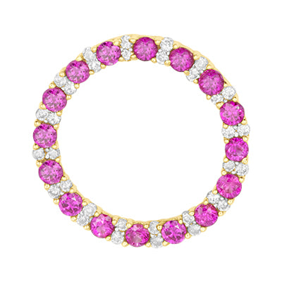 14K Yellow Gold Ruby Pendant
