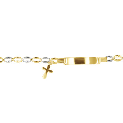 10K Baby/Kids Bracelet - Cross