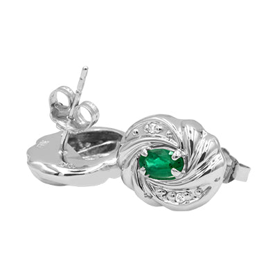 Vathë 10 mijë ari të bardhë smeraldi / diamanti