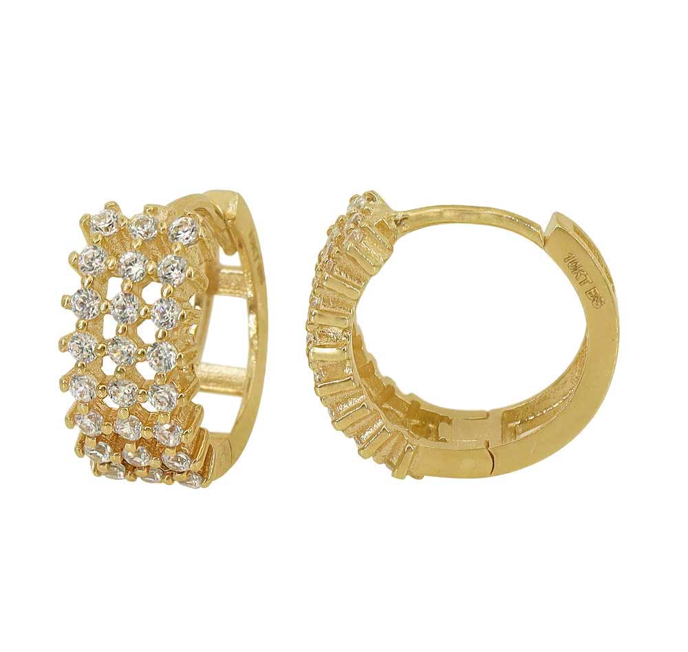 10K Yellow Gold Earrings - E072