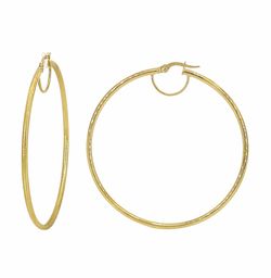 10K Yellow Gold Hoop Earrings - E199