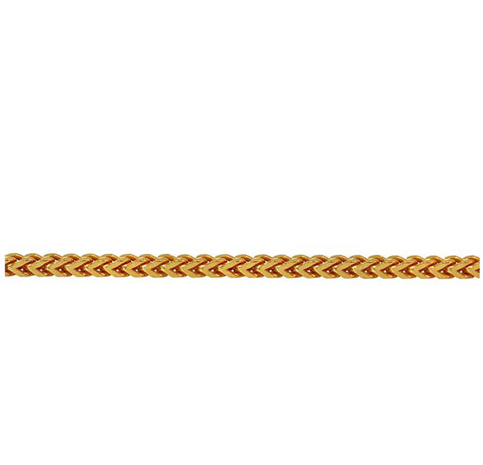 Sterling Silver 18K Gold plated Franco chain - FC080