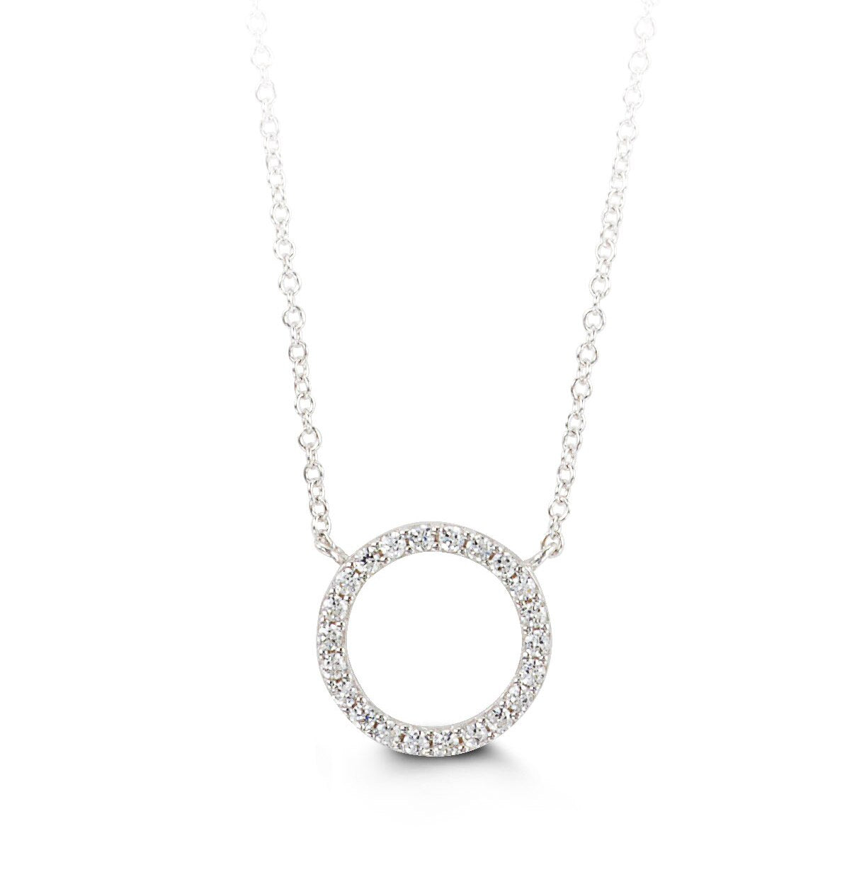 10K White Gold ladies Necklace - Forever 3032