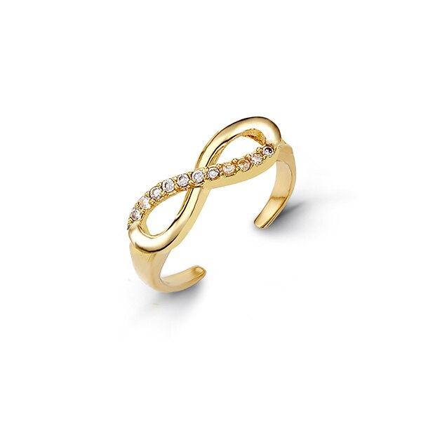 10K Yellow Gold Toe Ring Pebbles 7011