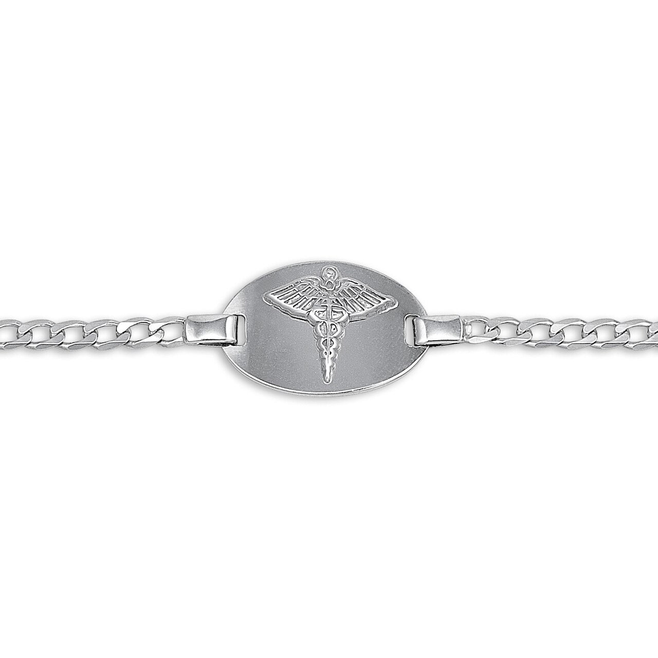 10K White Gold Medical Bracelet - Medics 2403