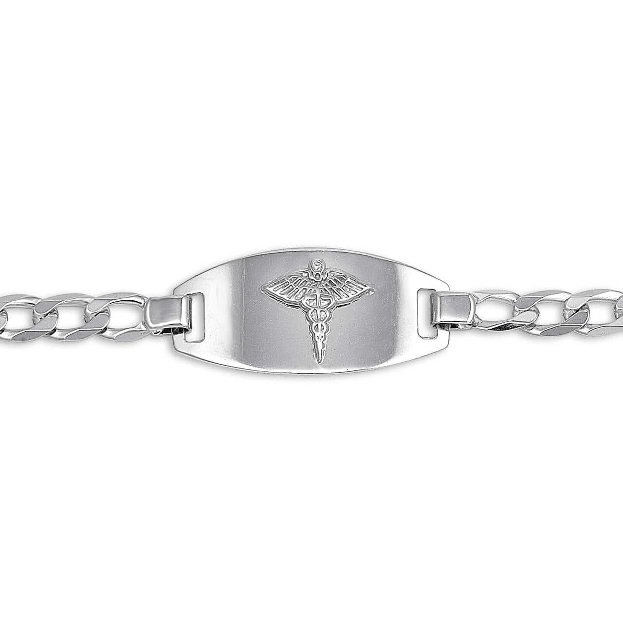 10K White Gold Medical Bracelet - Medics 2406