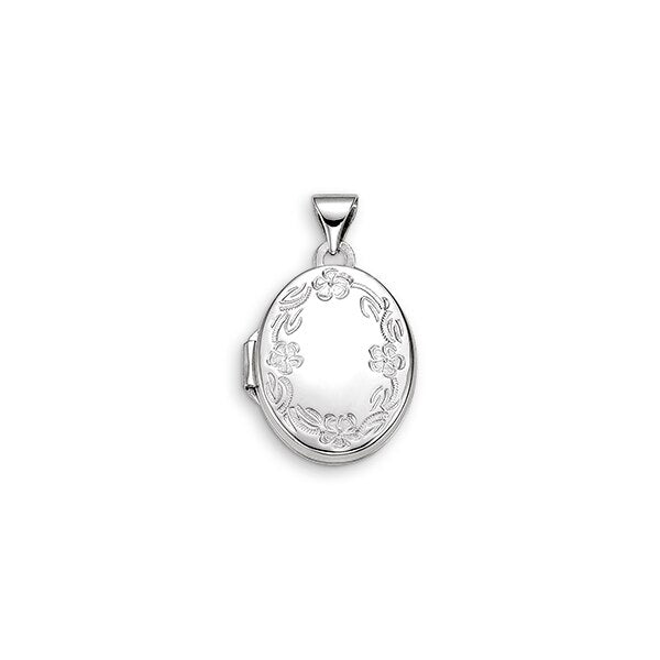 10K White Gold Locket - 3004