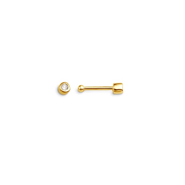Kunj hunde 14K Y&W ari me diamant - 7045