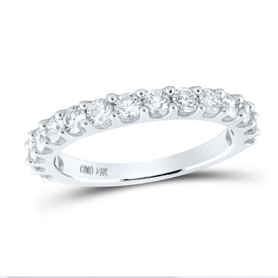 Band për përvjetorin e dasmës me diamant ari 14k - 1,00 TW