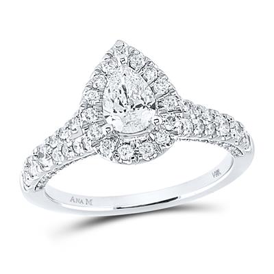 Unaza fejese me diamant 14k - 1 1/4TW