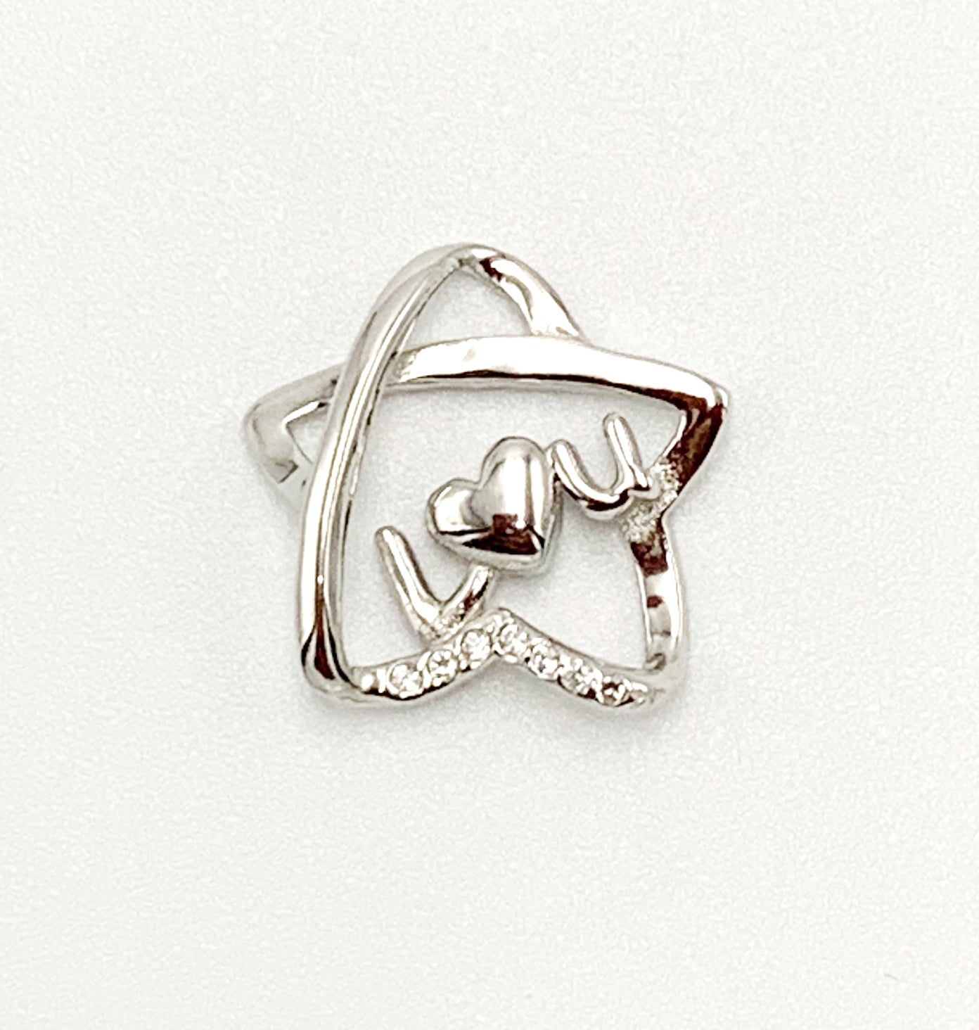 925 Sterling Silver Star Pendant SI-GR-G99