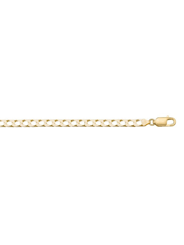 Yellow Gold Solid Squared Link - N222
