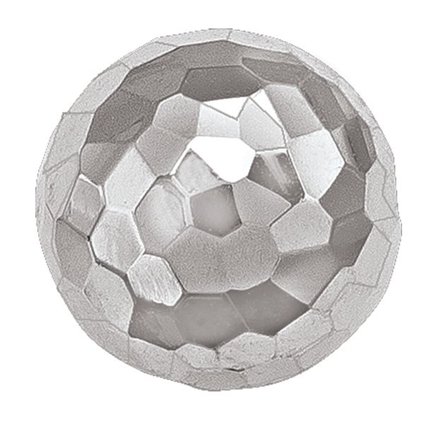 14K White Gold Textured Ball Stud Earrings – Minimal & Elegant -TA143