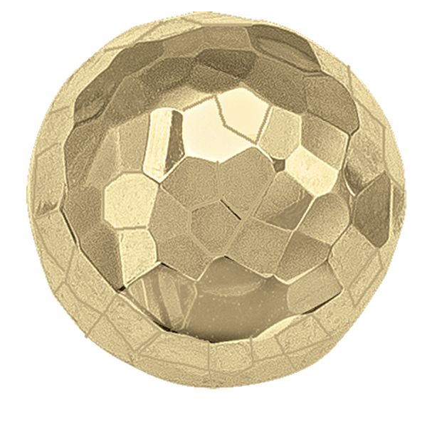 14K Yellow Gold Textured Ball Stud Earrings -TA144