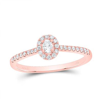 14k Diamond Bridal Engagement Ring - 1/4TW
