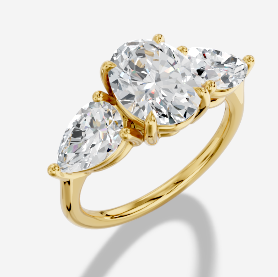 Unazë 14K e rrumbullakët LG Diamant Solitaire - 0,25CT