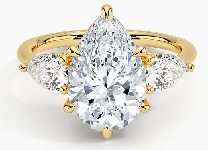 Unazë 14K e rrumbullakët LG Diamant Solitaire - 0,25CT