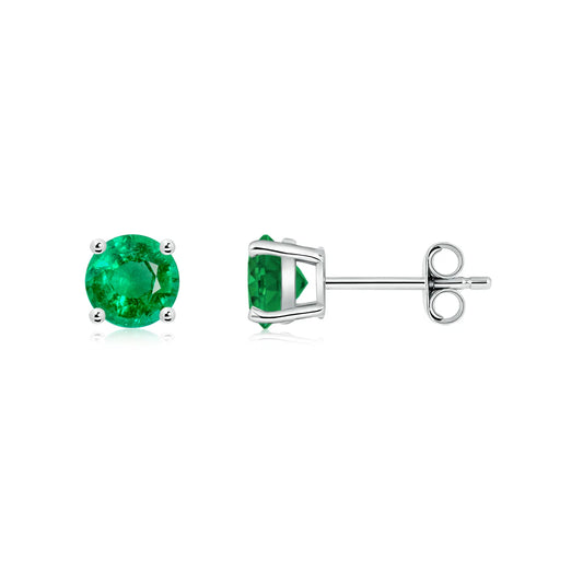 10K Birthstone White Gold Earrings - N4901W