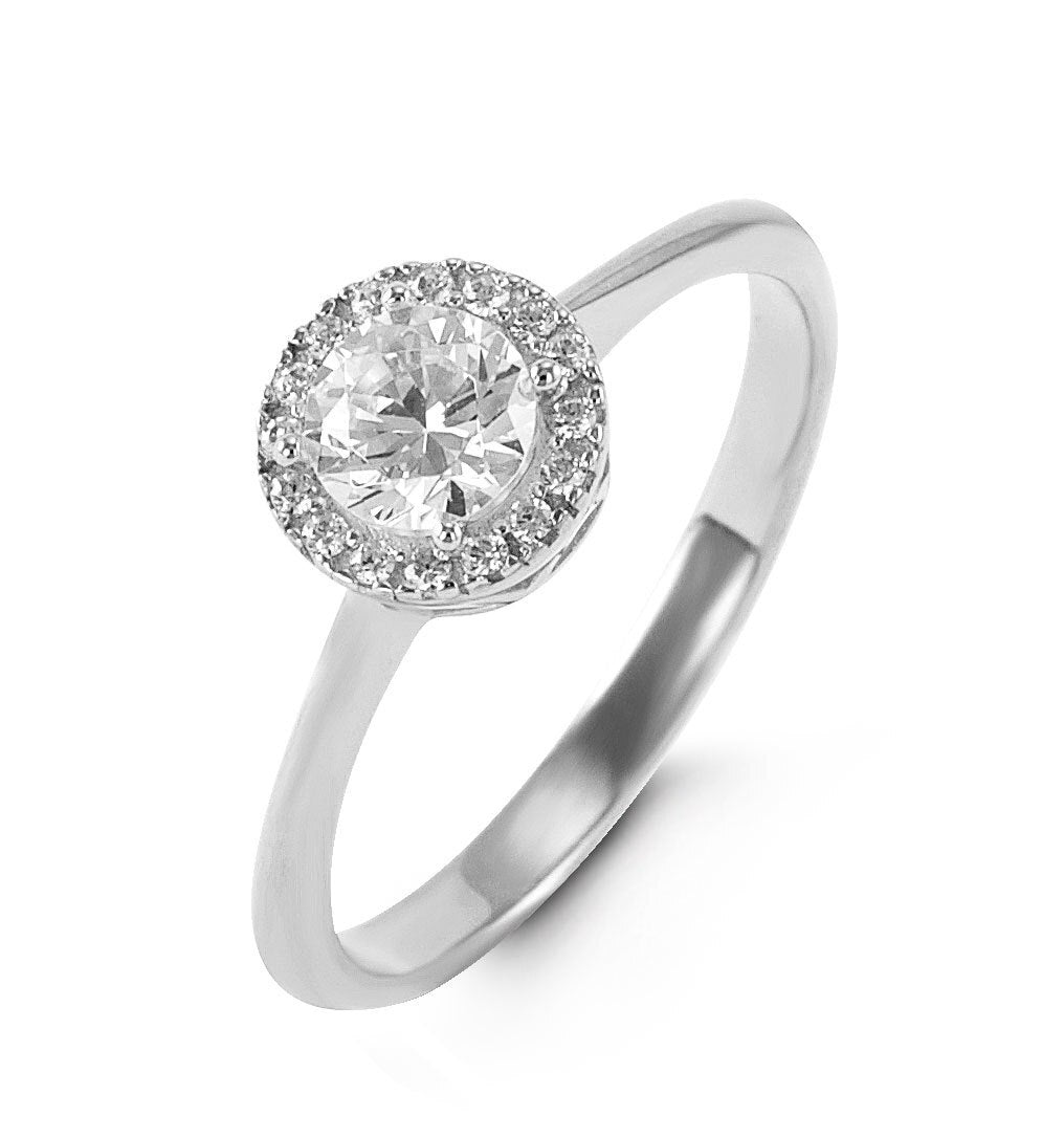 10K Gold Glory Collection White Gold Ring- 6103