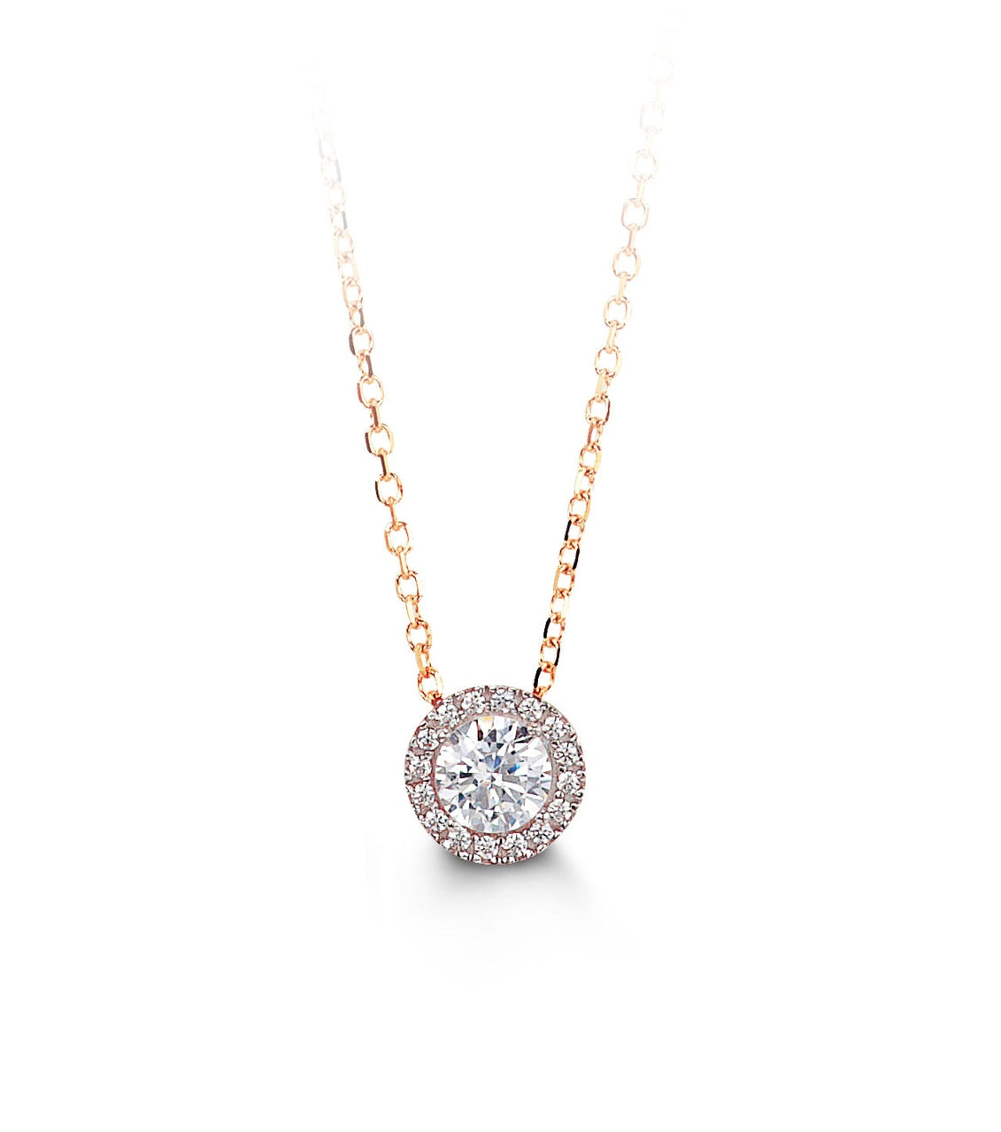 10K Gold Glory Collection Rose Gold Necklace - 6101