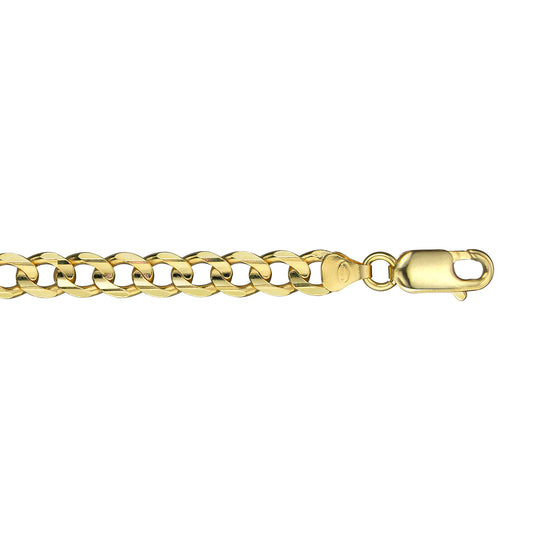 10K Solid Yellow Gold Curb Chain/Bracelet - 744