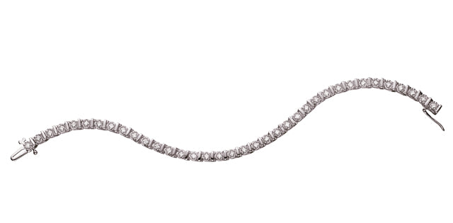2.00 CT Natural Diamond Tennis Bracelet in 10K Yellow Gold | Bar Set