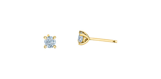 Unazë 14K e rrumbullakët LG Diamant Solitaire - 0,25CT