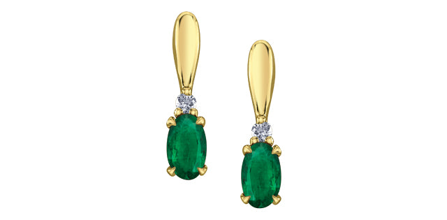 Gemstone dangling earrings