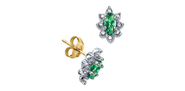 Gemstone stud earrings
