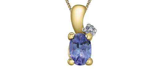 Tanzanite Pendant with diamonds