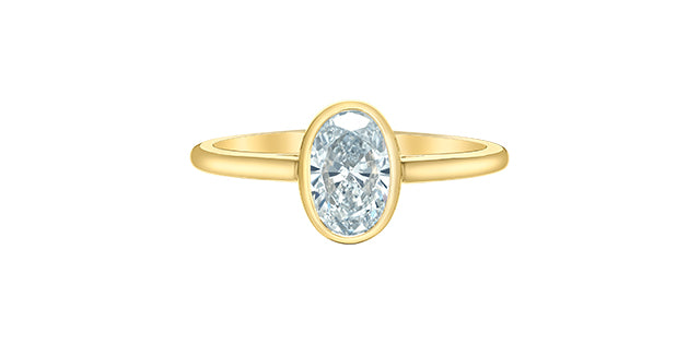 Unazë 14K e rrumbullakët LG Diamant Solitaire - 0,25CT