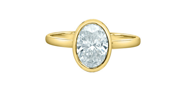 Unazë 14K e rrumbullakët LG Diamant Solitaire - 0,25CT
